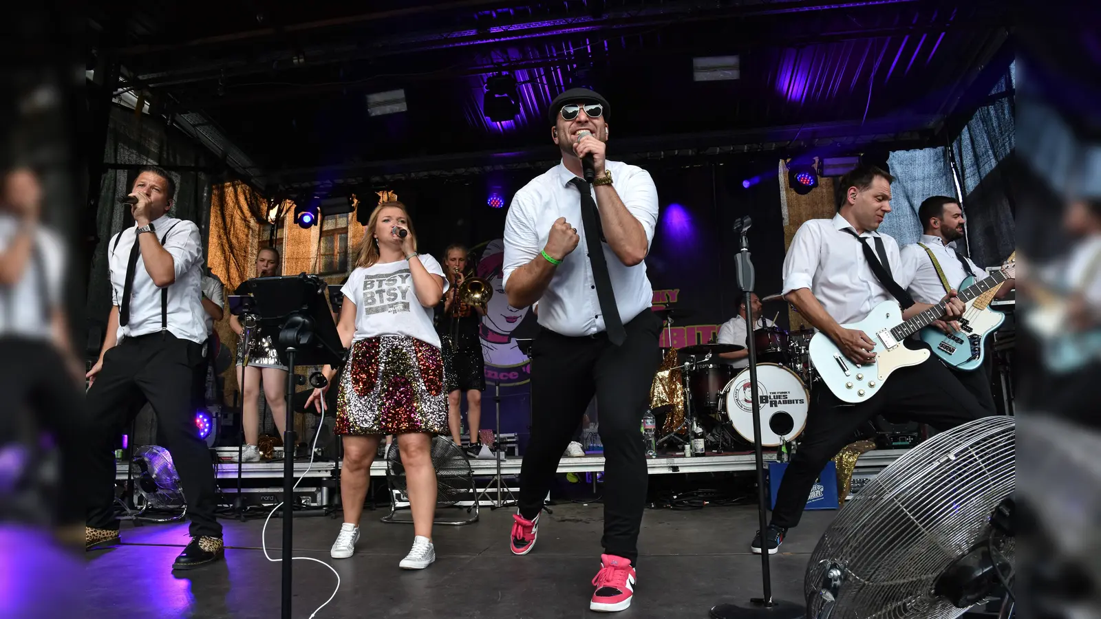 Die Funky Blues Rabbits machen auch heuer wieder Stimmung am Roßmarkt. (Bild: Stephan Huber)