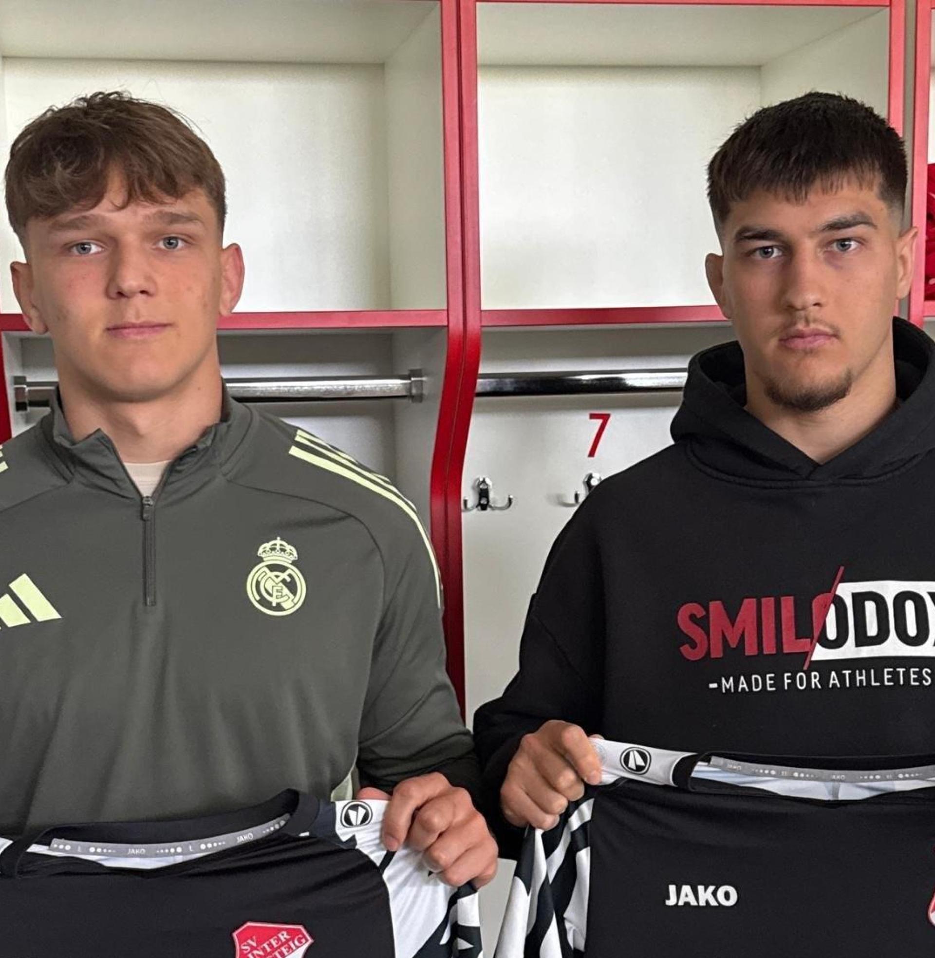 Die Brüder Adam (links) und Roman Leifridt (rechts) wechseln zur kommenden Saison zum SV Inter Bergsteig Amberg.  (Bild: SV Inter Bergsteig Amberg)