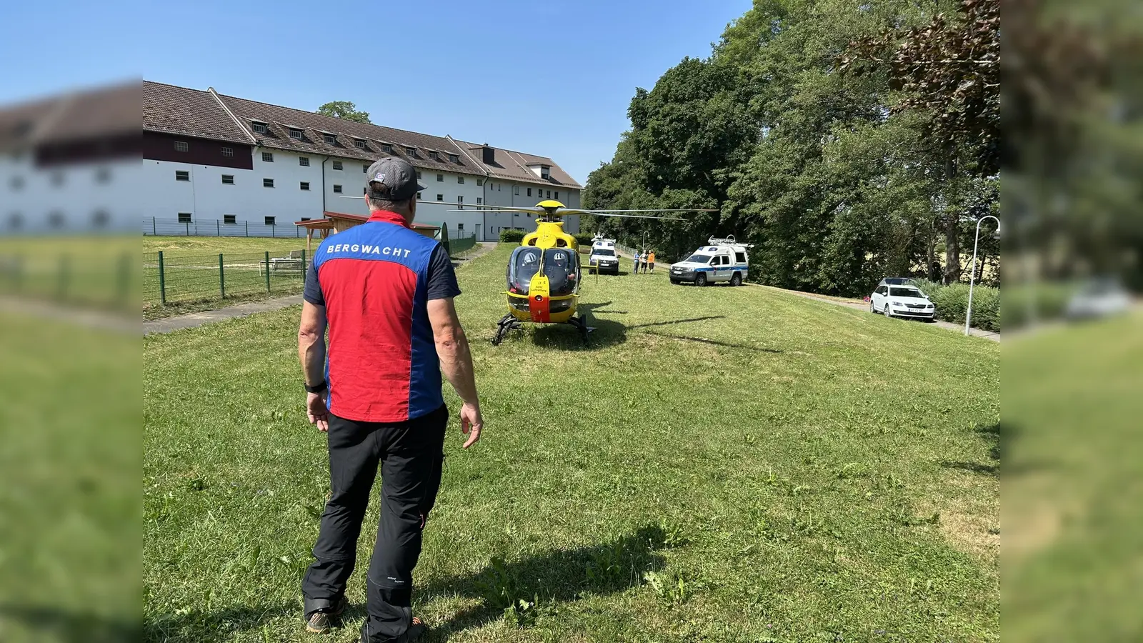 Einsatz beim Kletterunfall bei Auerbach. (Bild: Bergwacht Amberg)