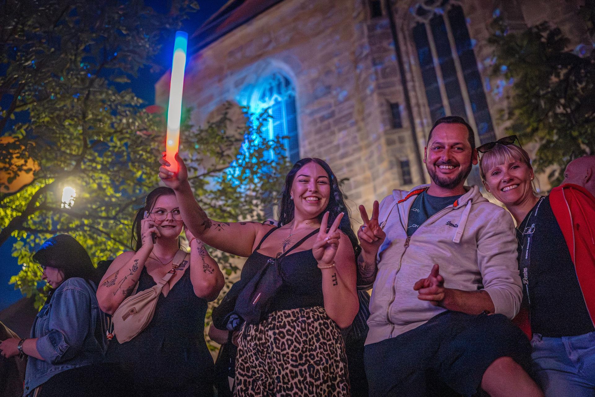Amberg feiert Altstadtfest und macht die Nacht zum Tag. (Bild: Michael Golinski)