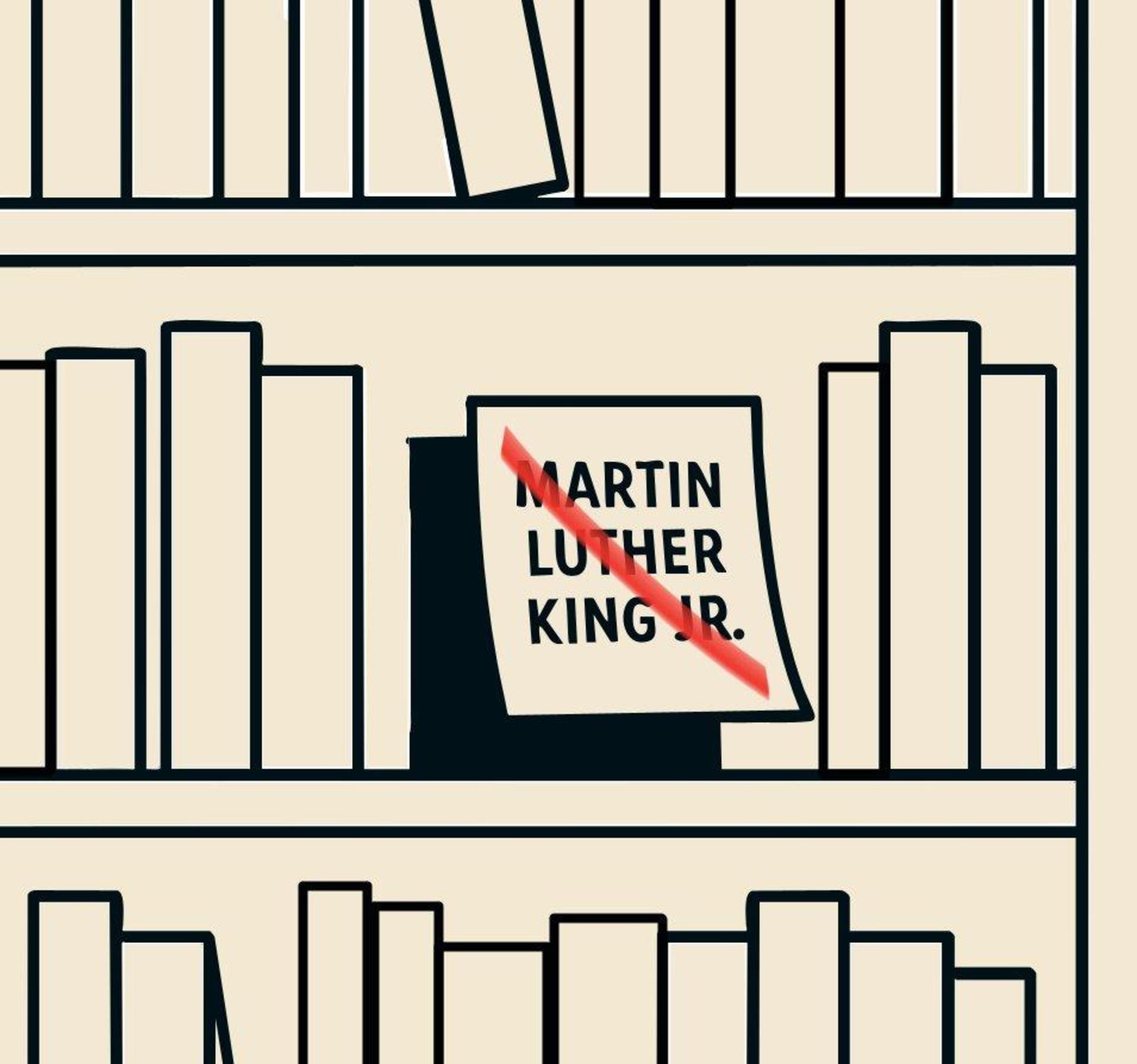 Verschiedene Bücher mussten aus der Schulbibliothek der Highschool Vilseck verschwinden. Dazu zählen auch Werke, die sich mit Martin Luther King befassen. (Bild: Marco Meier)