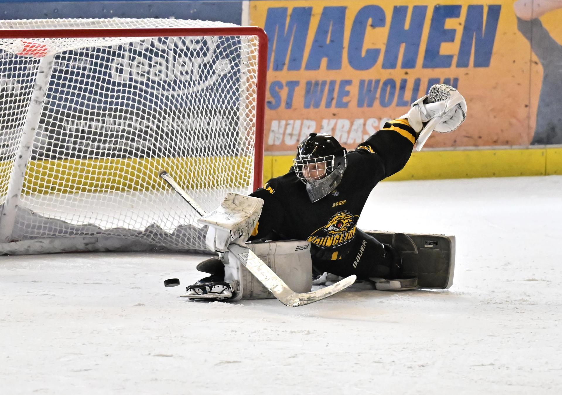 Eishockey Landesliga-Meisterschaft der U17 mit ERSC Amberg.  (Bild: Hubert Ziegler)