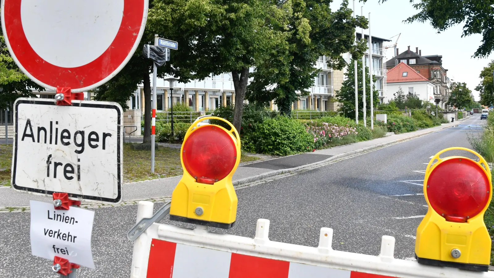Die Plechstraße in Amberg ist vom 23. Februar bis zum 13. März gesperrt (Symbolbild: Petra Hartl)