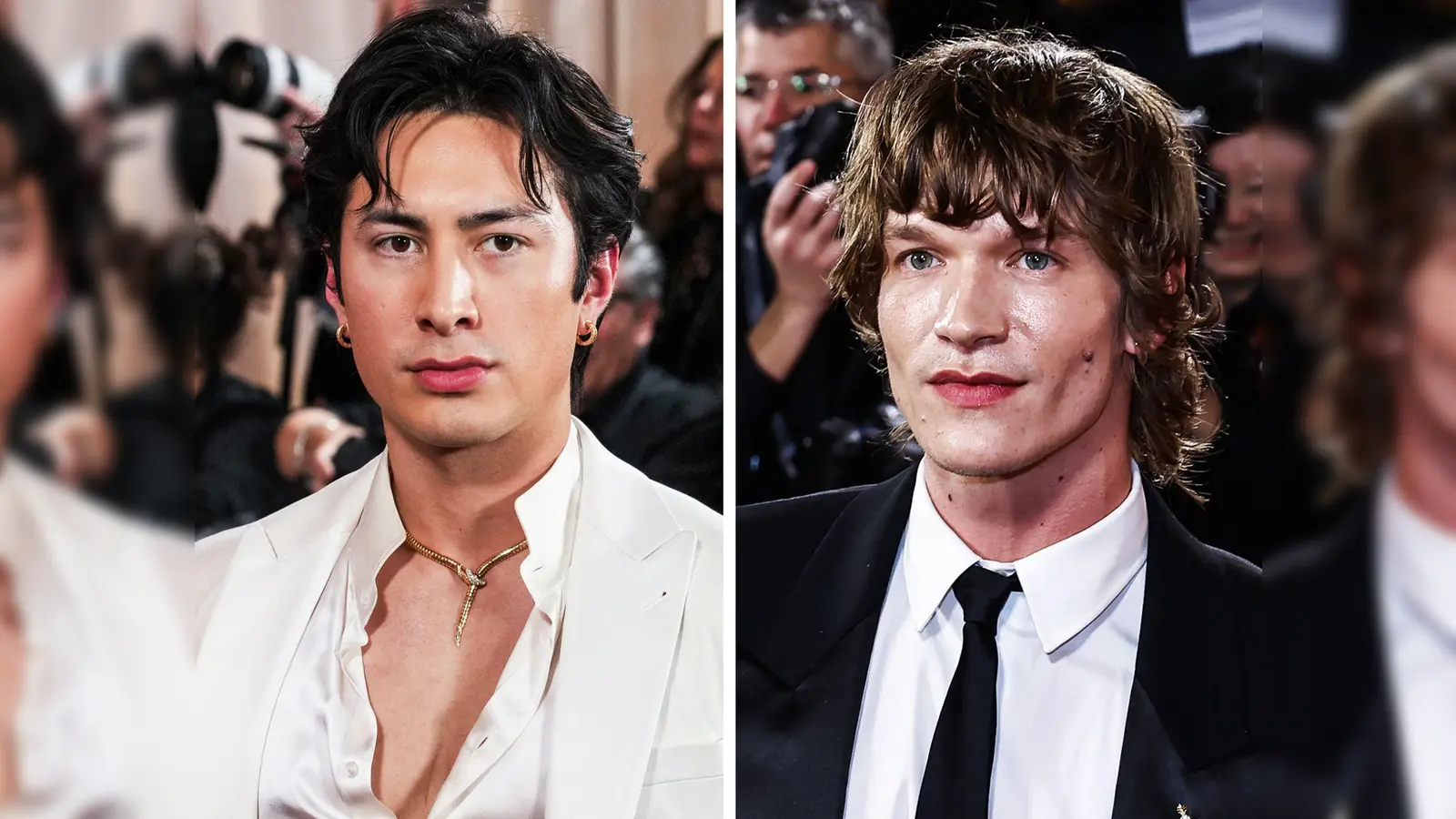 Die Schauspieler Hudson Williams (links) und Connor Storrie sind innerhalb weniger Wochen zu Serien-Weltstars geworden. (Archivbild/Kombo) (Bild: Sthanlee Mirador/Corine Solberg/Press Association/dpa)