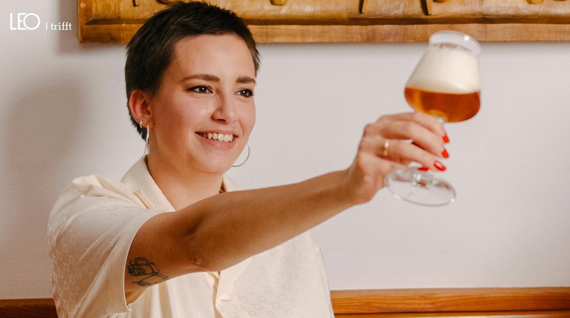 Samira Gietl Bier-Sommelière mit Leidenschaft. (Bild: lolografie)