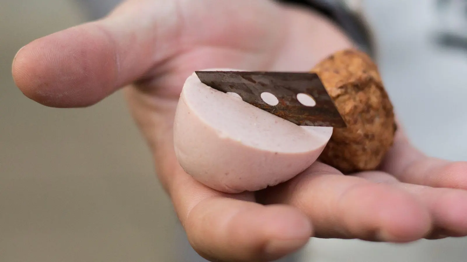 In Amberg sind präparierte Köder mit Rasierklingen gefunden worden. (Symbolbild: Marcel Kusch/dpa)