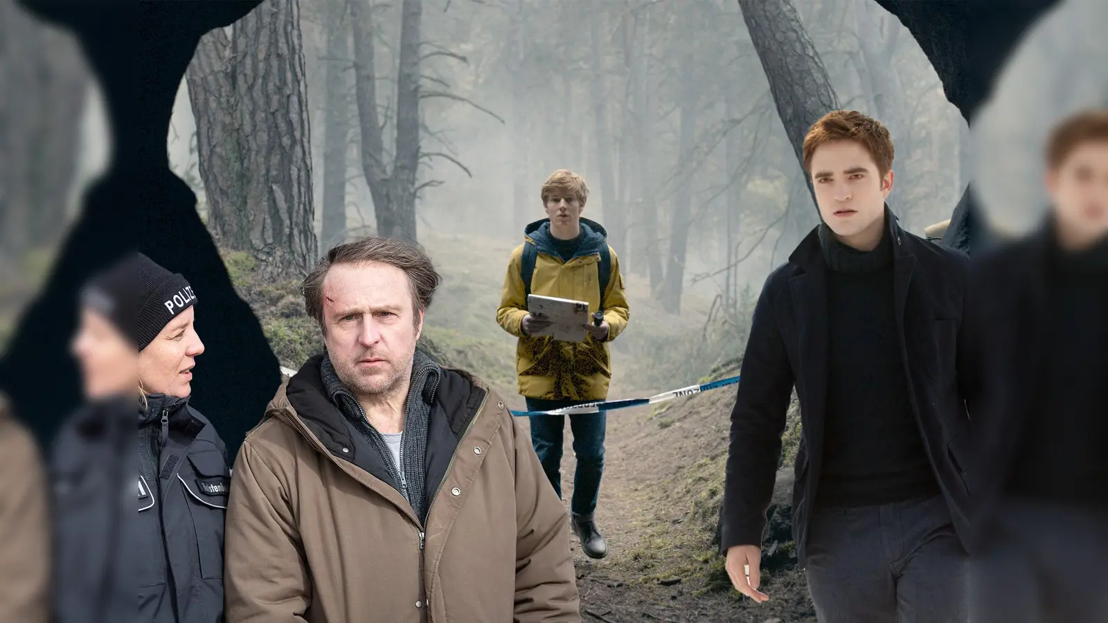 Grau, grauer, November: Mit diesen Filmen und Serien kommt ihr über den Nebelmonat. (Bildmontage: knz/Julia Terjung/Netflix, Concorde Filmverleih, Sina Schuldt/dpa)