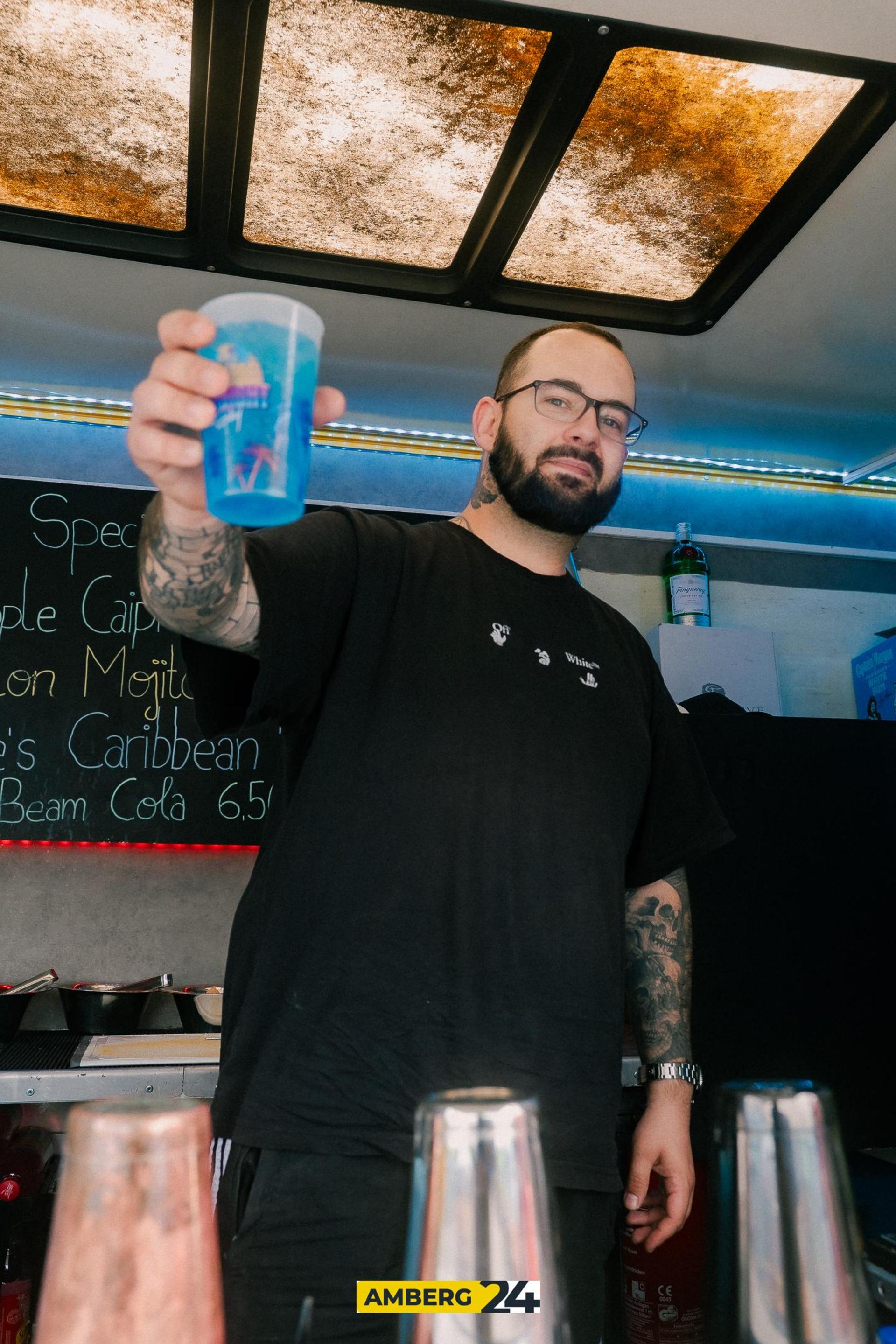 Auch am Samstag was viel los auf dem Foodtruck-Festival in Amberg. (Bild: David Mueller)
