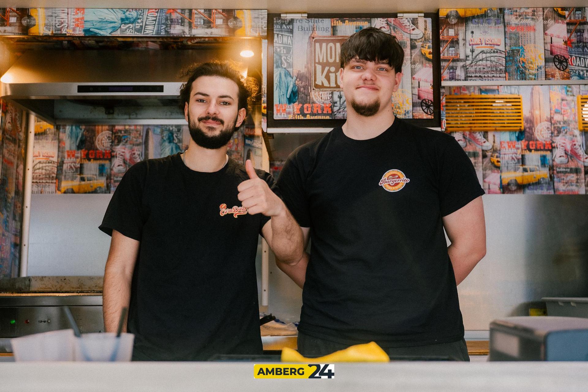 Auch am Samstag was viel los auf dem Foodtruck-Festival in Amberg. (Bild: David Mueller)