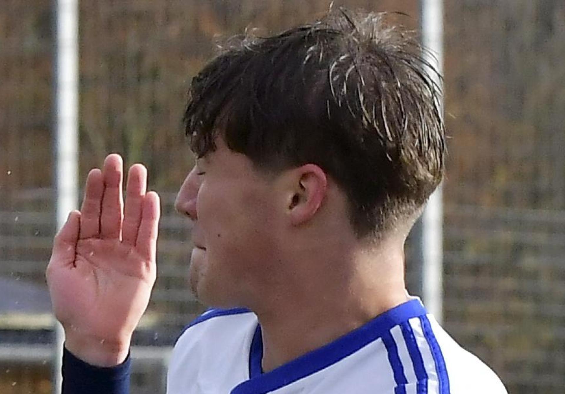 Florian Ottmann (rechts/Szene aus dem Spiel gegen Fürth) war beim 3:3 gegen den TSV Aubstadt zweifacher Torschütze. (Archivbild: Hubert Ziegler)