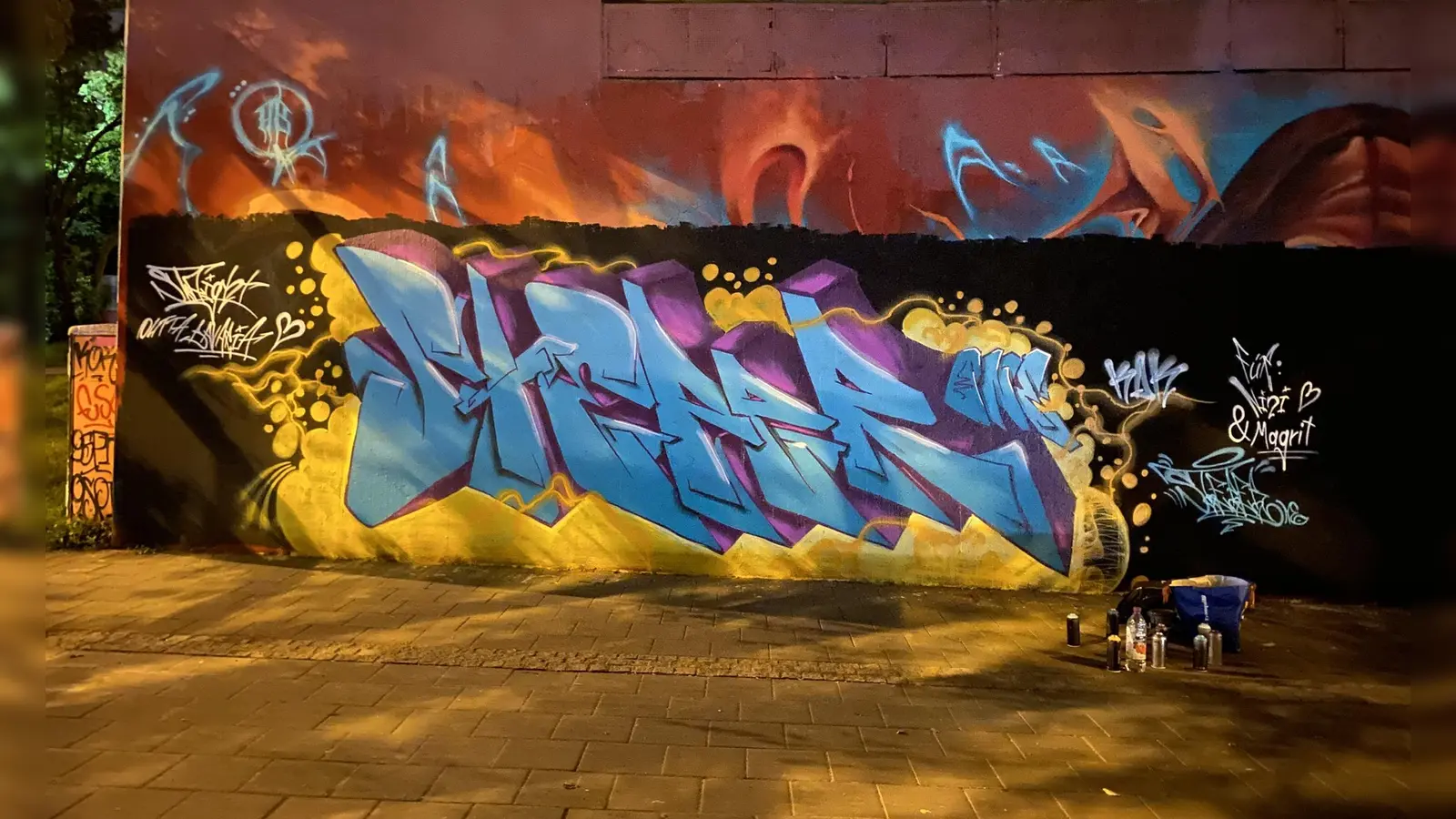 Tizian, aka Stepper One: Sein Graffiti in Köln. (Bild: Tizian Kick)
