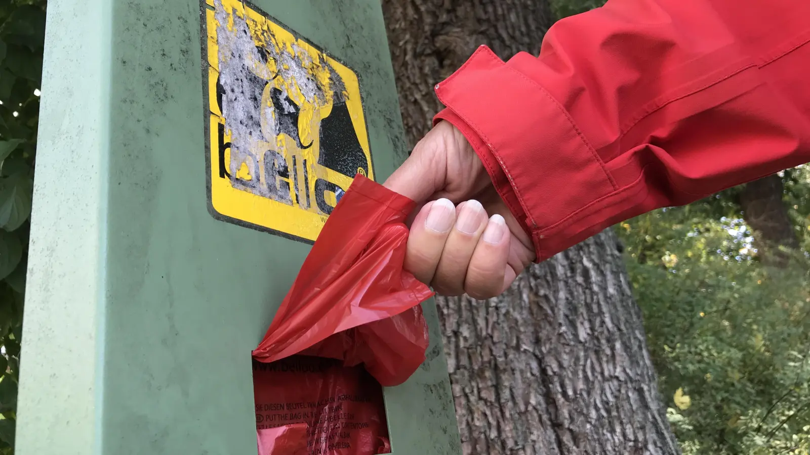 Gut: Hundekotbeutel benutzen. Schlecht: Hundekotbeutel auf einem Carport entsorgen. In Amberg kam es deshalb zu einem Streit zwischen zwei Männern.  (Archivbild: Gabi Schönberger)