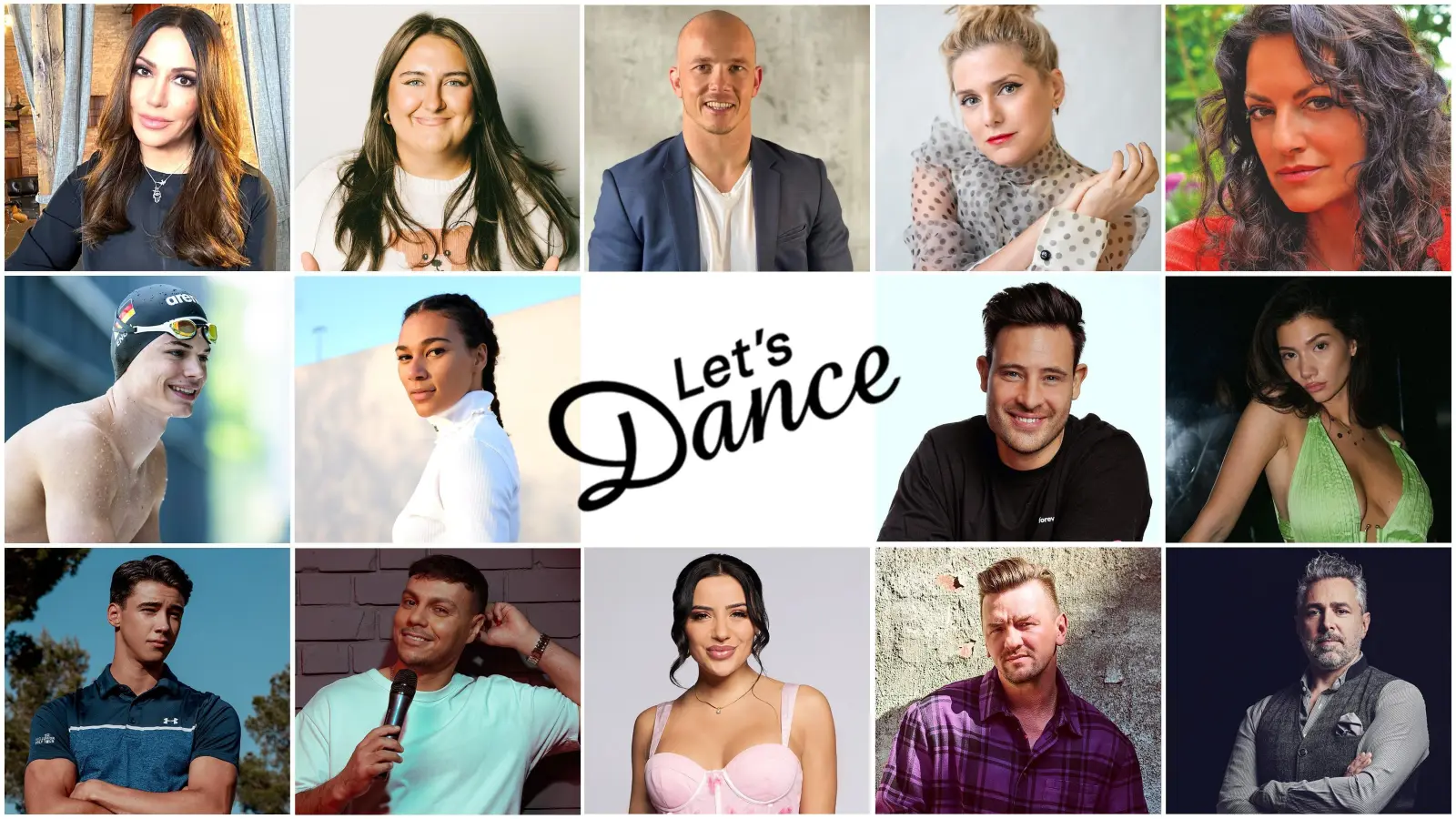 Diese 14 Kandidatinnen und Kandidaten sind bei der 18. Staffel „Let's Dance” dabei. (Bildmontage: RTL )