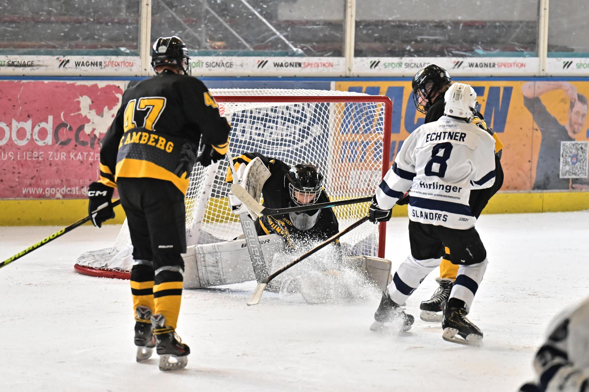 Eishockey Landesliga-Meisterschaft der U17 mit ERSC Amberg.  (Bild: Hubert Ziegler)