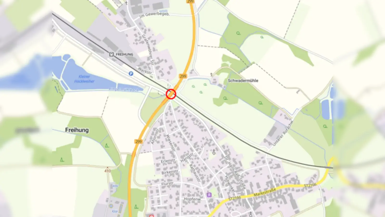 Wegen der Instandsetzung der Brücke B299 bei Freihung wird sie von 4. bis 29. August halbseitig gesperrt. (Bild: Staatliches Bauamt Amberg-Sulzbach)